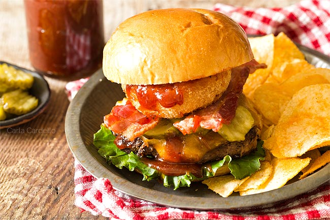 Burgers au Bacon Grillés – Fait Maison Dans La Cuisine