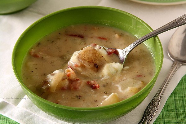 Soupe de pommes de terre au four (Dîner pour deux)