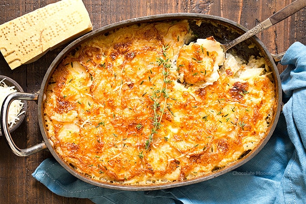 Pommes de terre au gratin pour deux