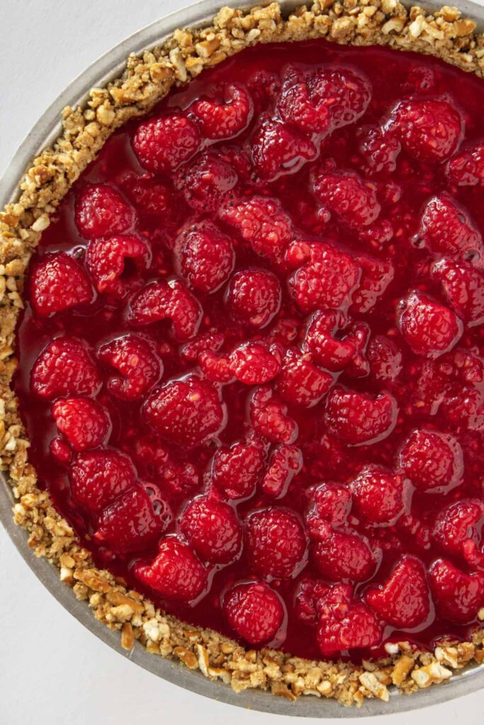 Recette de Tarte aux Framboises et Bretzels Sans Cuisson | Tartes