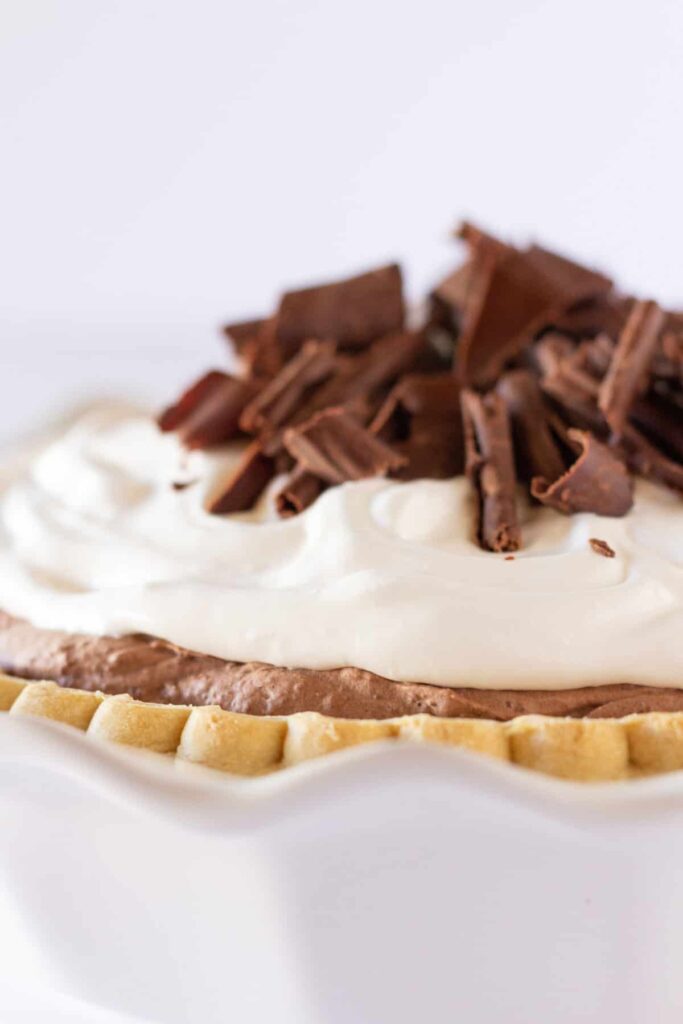 Tarte au Mousse au Chocolat avec Mélange de Pudding