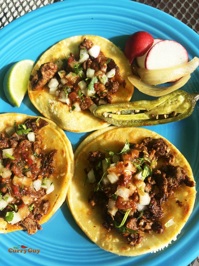 Recette de Tacos au Steak | Le Curry Guy