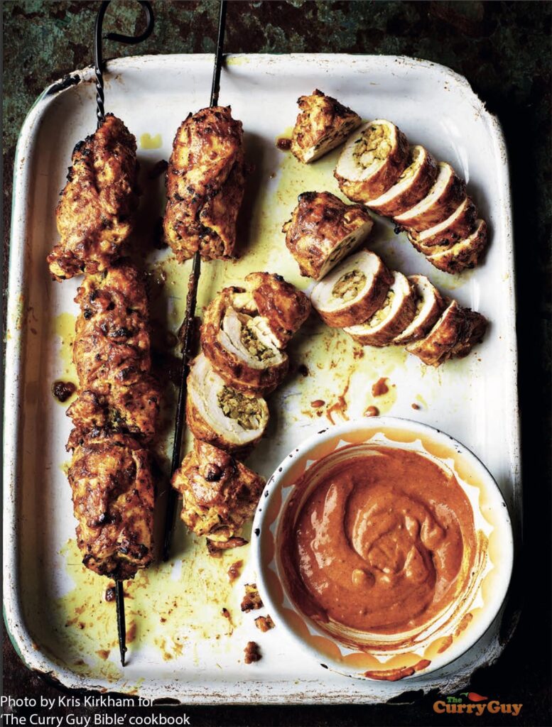 Brochettes de poulet farcies | Poulet tandoori | Le Curry Guy