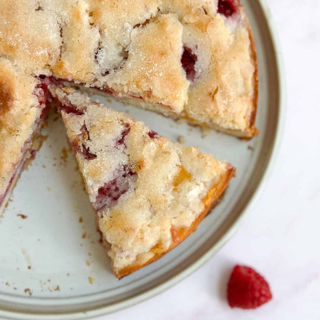 Gâteau Framboise-Pêche – Les Douceurs Salées