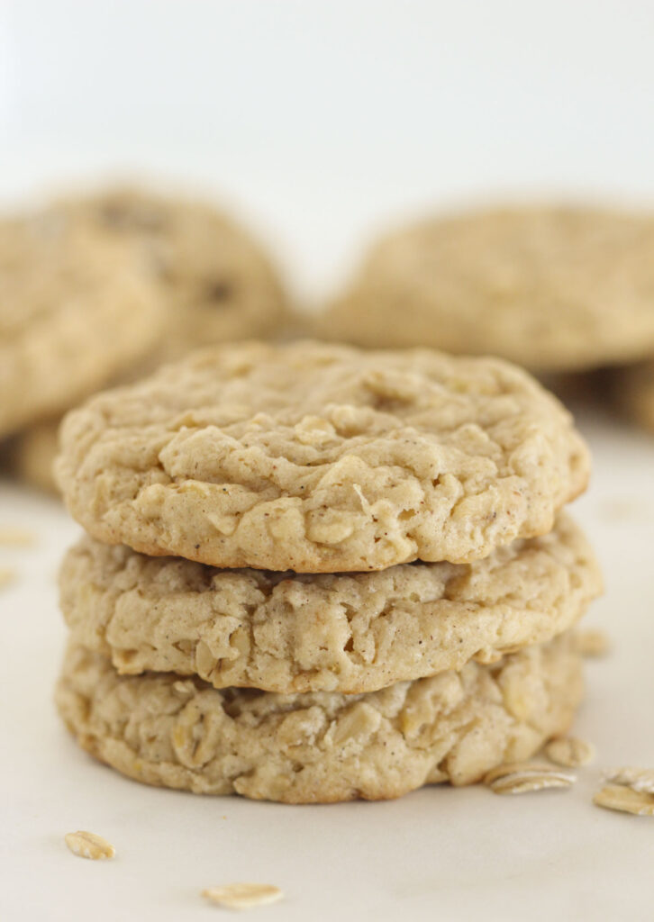 Cookies à l’avoine et à la préparation de gâteau moelleux