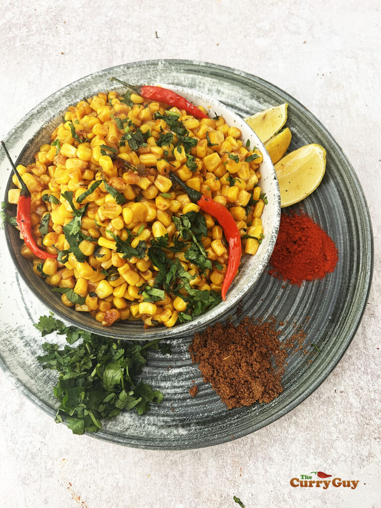Maïs Masala | Recette de Maïs Épicé Indien